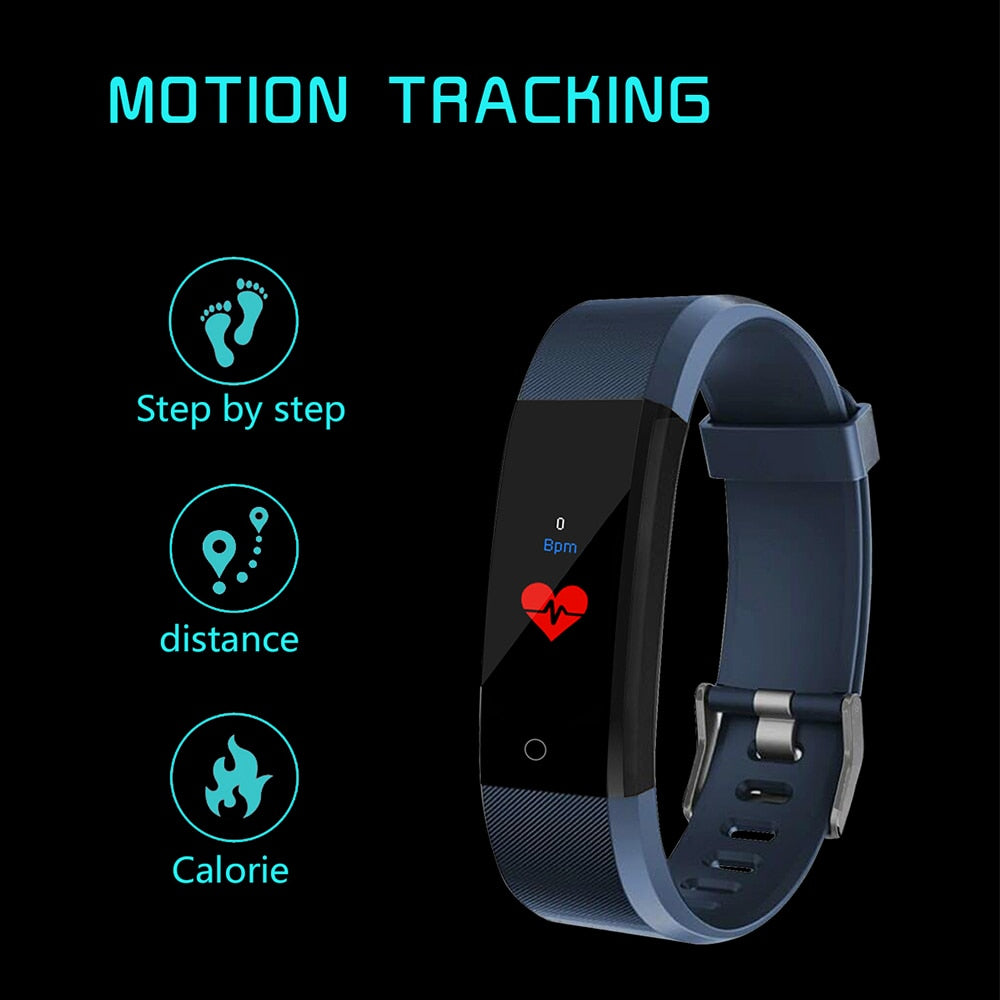 115Plus Fitness Tracker – Heart Rate & Blood Oxygen