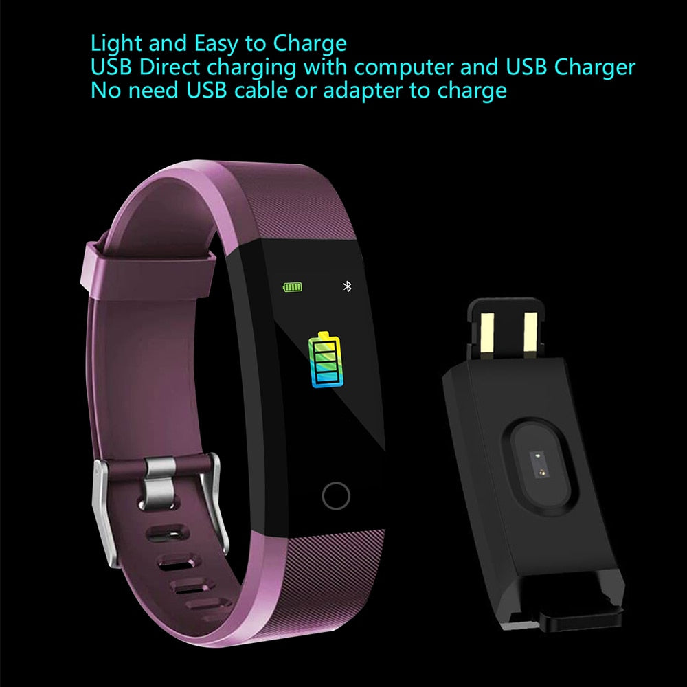 115Plus Fitness Tracker – Heart Rate & Blood Oxygen