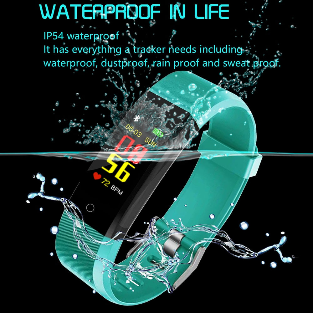 115Plus Fitness Tracker – Heart Rate & Blood Oxygen