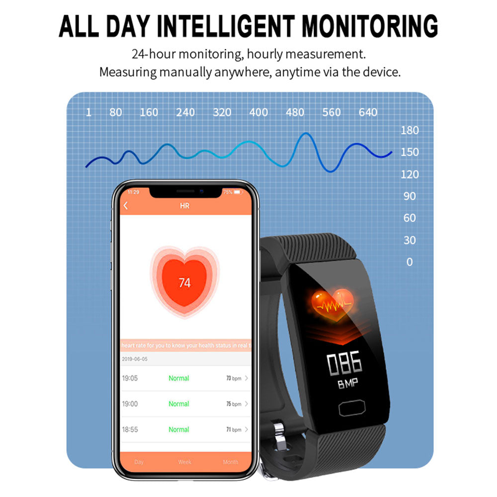 1.14" Smart Fitness Band with Health Monitor
