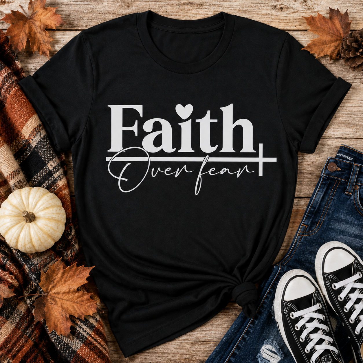 Deal of the Day Graphic Apparel - Faith Over Fear 🖤