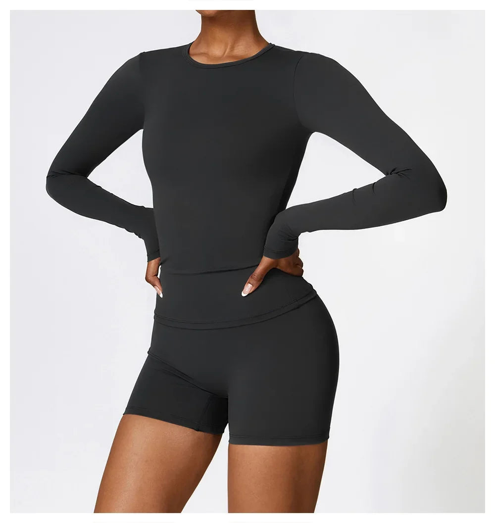 NCLAGEN Women’s Long Sleeve Workout Top