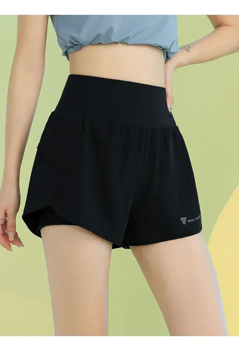 PHIGEER Women’s Lightweight Yoga Shorts