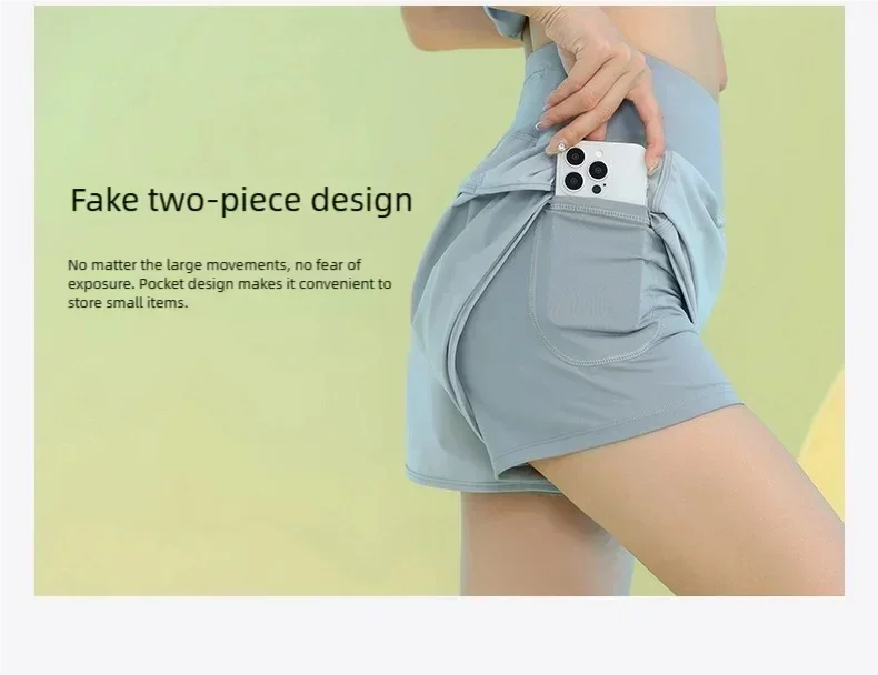 PHIGEER Women’s Lightweight Yoga Shorts