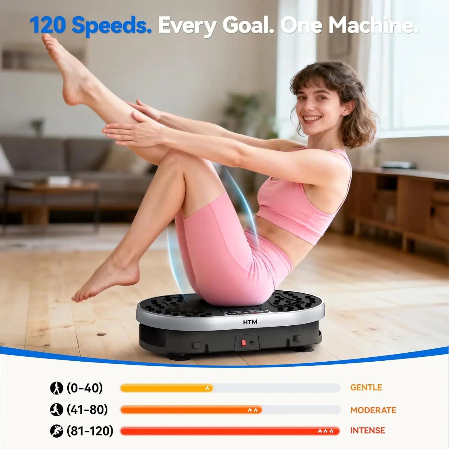 Vibration Plate Exercise Machine – 120 Speeds