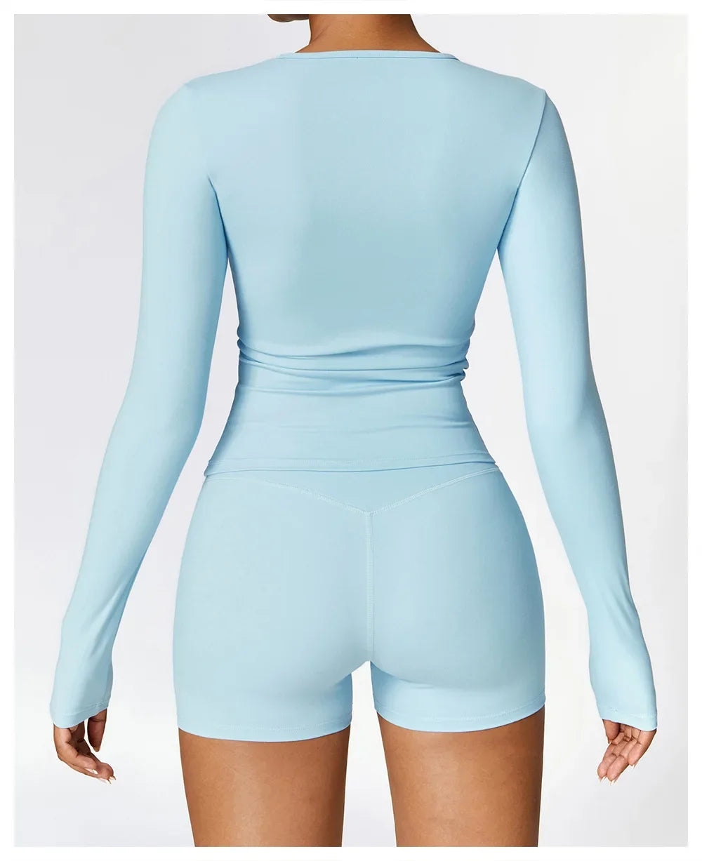 NCLAGEN Women’s Long Sleeve Workout Top