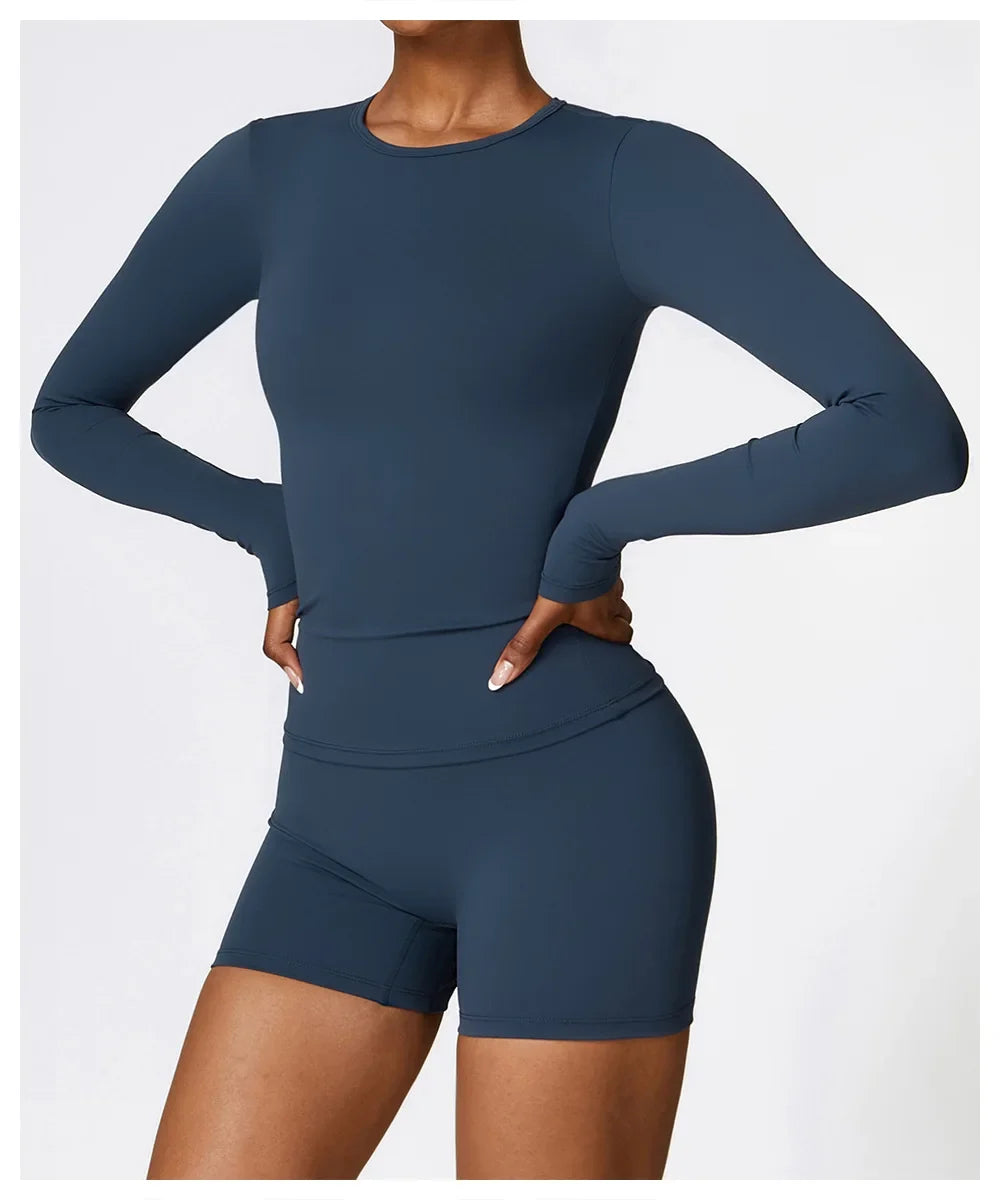 NCLAGEN Women’s Long Sleeve Workout Top