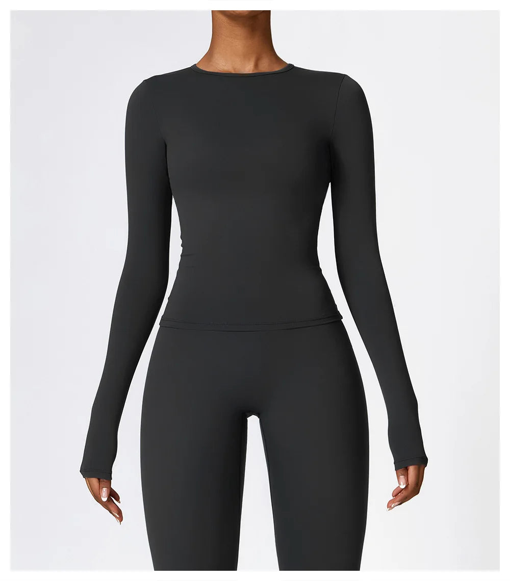 NCLAGEN Women’s Long Sleeve Workout Top