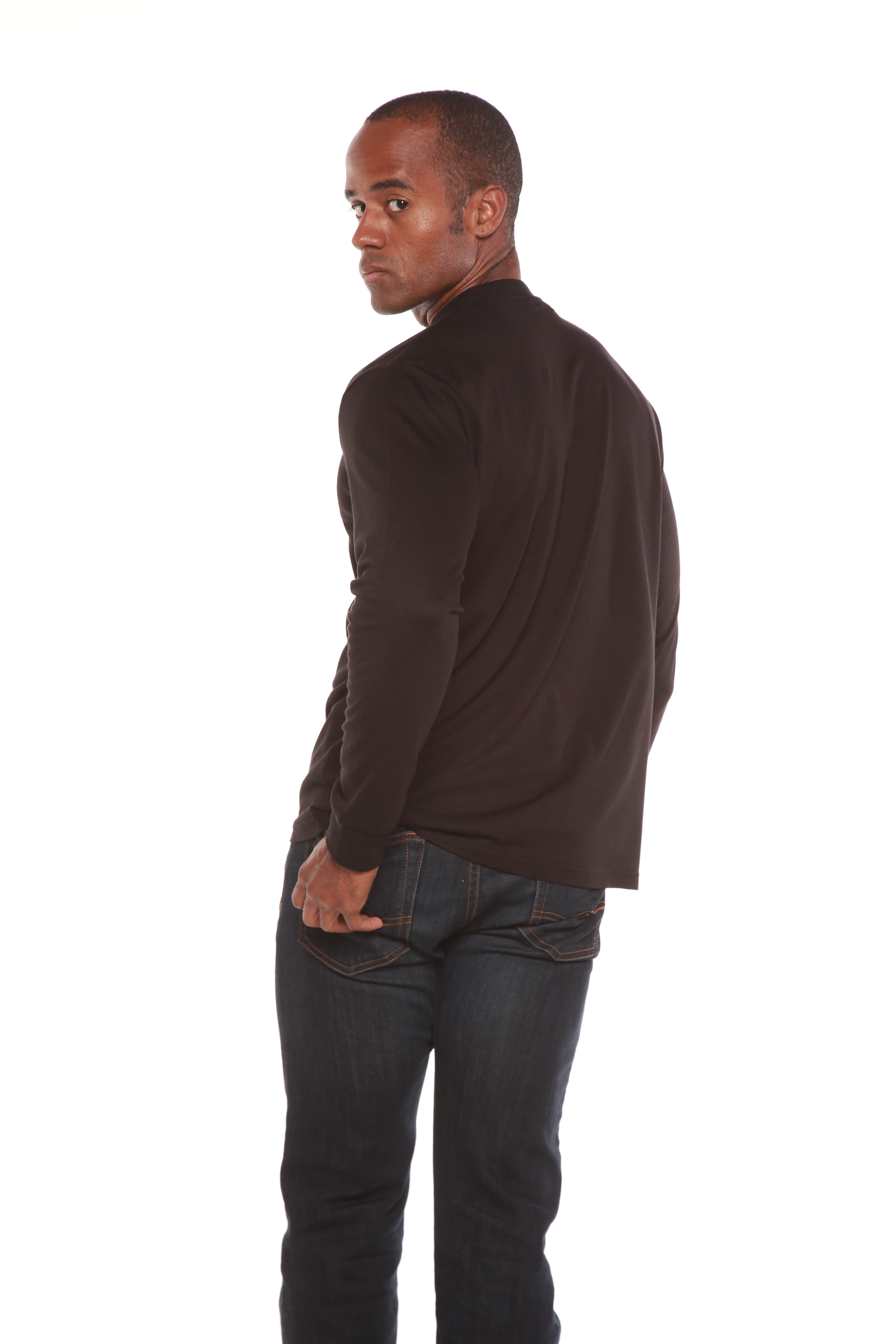 Men's Bamboo Viscose/Organic Cotton Long Sleeve T-Shirt