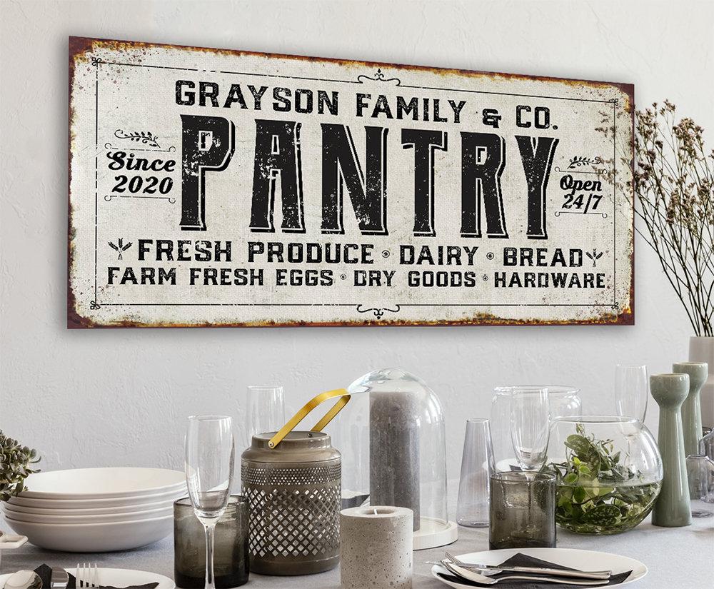 Personalized - Family Pantry - Canvas