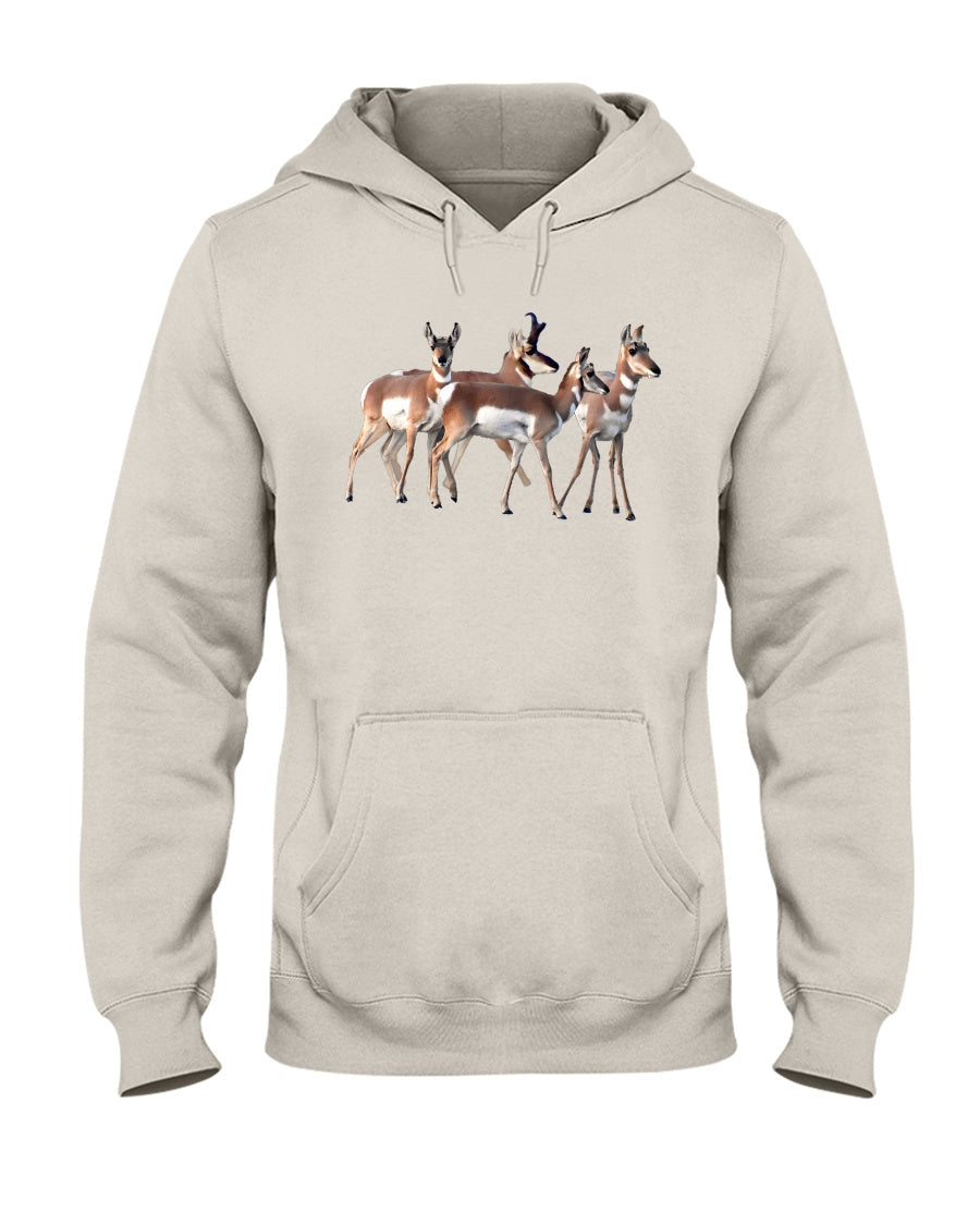 Pronghorn Huddle, The WYldlife Fund, Moss Apparel, Hoodie